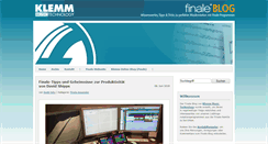 Desktop Screenshot of finaleblog.de